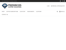 Tablet Screenshot of friedrichscoffee.com